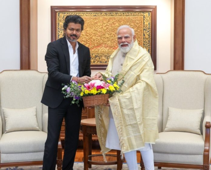 तमिलनाडु के सीएम विजय ने दिल्ली की अपनी पहली आधिकारिक यात्रा के दौरान पीएम मोदी से की मुलाकात