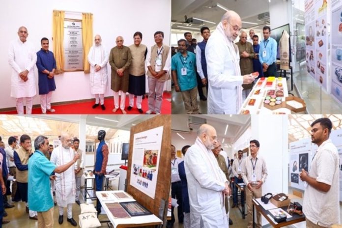 गुजरात : केंद्रीय गृह मंत्री अमित शाह ने राष्ट्रीय डिजाइन संस्थान में नवाचार और इन्क्यूबेशन केंद्र का किया उद्घाटन