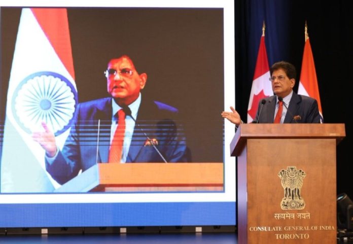 Union Minister Piyush Goyal interacts with Indian diaspora at community reception in Toronto