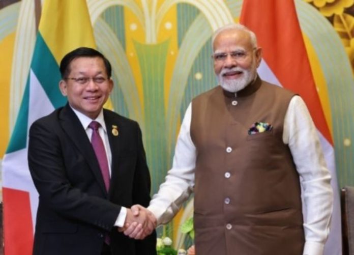 पीएम मोदी आज नई दिल्‍ली में म्‍यांमार के राष्‍ट्रपति ऊ मिन आऊं लाइन के साथ वार्ता करेंगे