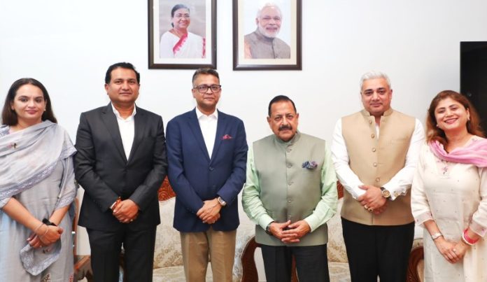 विज्ञान और प्रौद्योगिकी मंत्री डॉ. जितेंद्र सिंह से ब्रिक्स सीसीआई के प्रतिनिधिमंडल ने की मुलाकात
