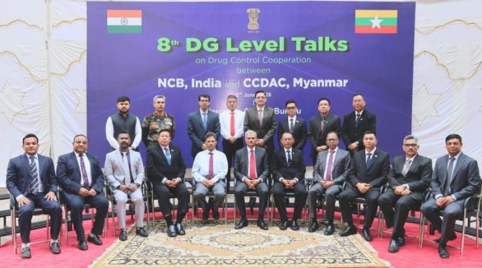 भारत और म्यांमार ने मादक पदार्थ नियंत्रण पर 8वीं द्विपक्षीय बैठक की आयोजित
