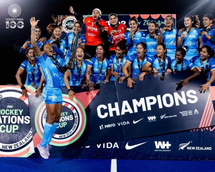 भारत ने जीता एफआईएच महिला हॉकी कप, फाइनल में मेजबान न्यूजीलैंड को 2-0 से हराया