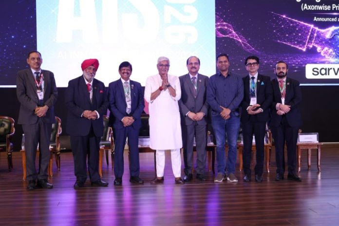 नई दिल्ली : केंद्रीय मंत्री गजेंद्र सिंह शेखावत ने भारत मंडपम में आयोजित एआई इनोवेशन समिट–2026 में लिया भाग