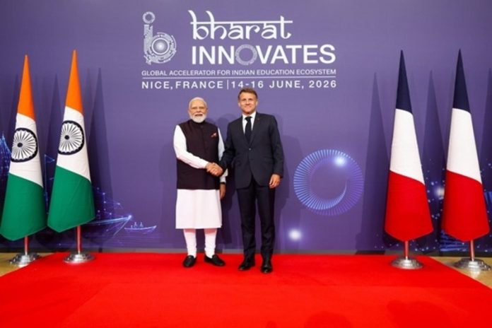 पीएम मोदी और फ्रांस के राष्ट्रपति इमैनुएल मैक्रों ने नीस में इंडिया इनोवेट्स कार्यक्रम का संयुक्त उद्घाटन किया