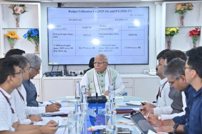केंद्रीय मंत्री मनोहर लाल ने वित्त वर्ष 2026-27 के लिए बिजली मंत्रालय के बजट पर एक व्यापक समीक्षा बैठक की अध्यक्षता की