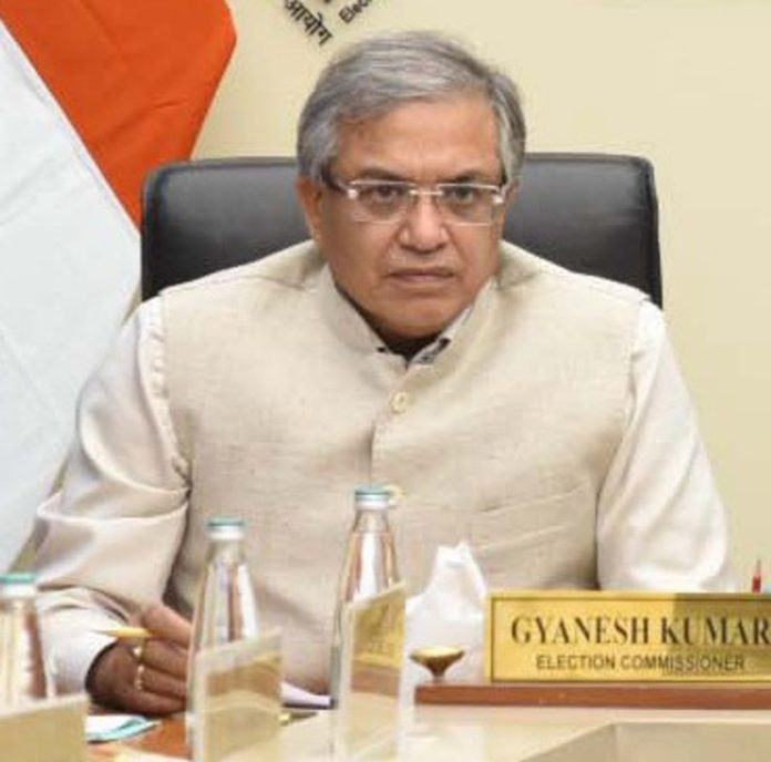 मुख्य निर्वाचन आयुक्त ज्ञानेश कुमार आज से मध्य प्रदेश के दो दिन के दौरे पर रहेंगे