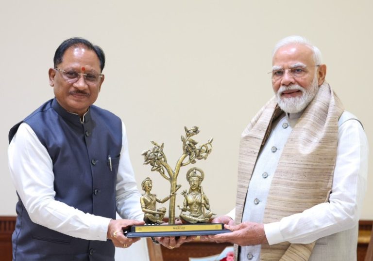 नई दिल्ली : पीएम मोदी से छत्तीसगढ़ के सीएम विष्णुदेव साय ने की मुलाकात