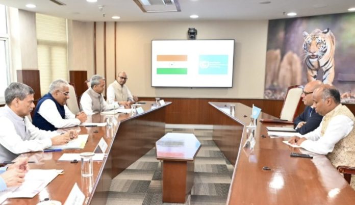 केंद्रीय मंत्री भूपेंद्र यादव ने नई दिल्ली में यूएनएफसीसीसी के कार्यकारी सचिव साइमन स्टिल से की मुलाकात केंद्रीय मंत्री भूपेंद्र यादव ने नई दिल्ली में यूएनएफसीसीसी के कार्यकारी सचिव साइमन स्टिल से की मुलाकात