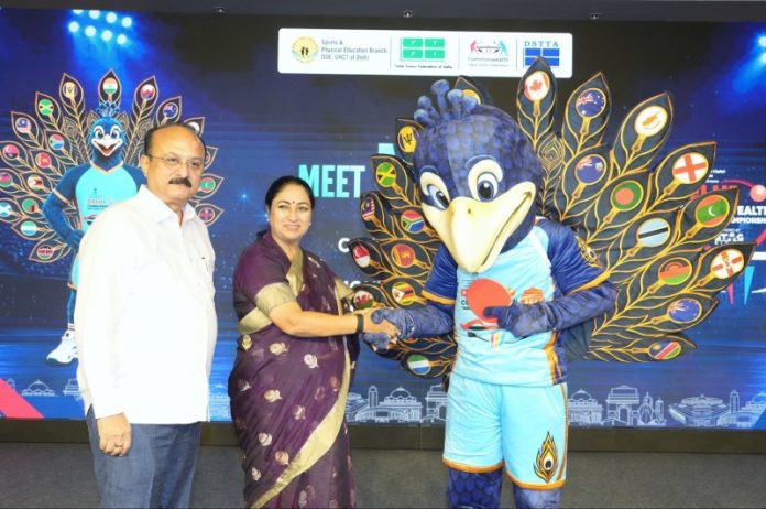 दिल्ली : सीएम रेखा गुप्ता ने 22वीं कॉमनवेल्थ टेबल टेनिस चैंपियनशिप 2026 के मैस्कॉट ‘मयूर’ का किया अनावरण