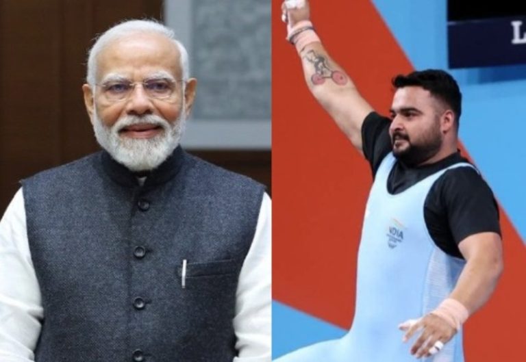 पीएम मोदी ने लवप्रीत सिंह को कॉमनवेल्थ गेम्स 2026 में पुरुषों के 110+ किलोग्राम वेटलिफ्टिंग वर्ग में सिल्वर मेडल जीतने पर बधाई दीं