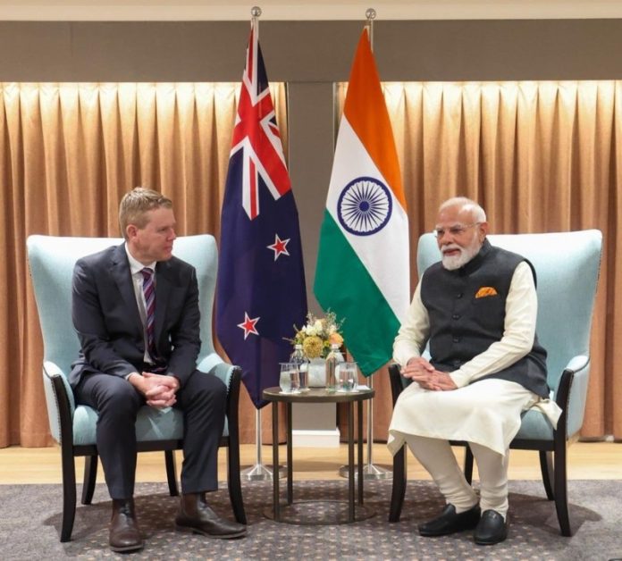 पीएम मोदी ने न्यूजीलैंड के विपक्ष के नेता क्रिस हिपकिंस से मुलाकात की