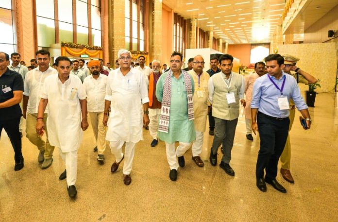 राजस्थान : सीएम भजनलाल शर्मा ने जोधपुर एयरपोर्ट की नवनिर्मित टर्मिनल बिल्डिंग के प्रस्तावित उद्घाटन स्थल का किया निरीक्षण