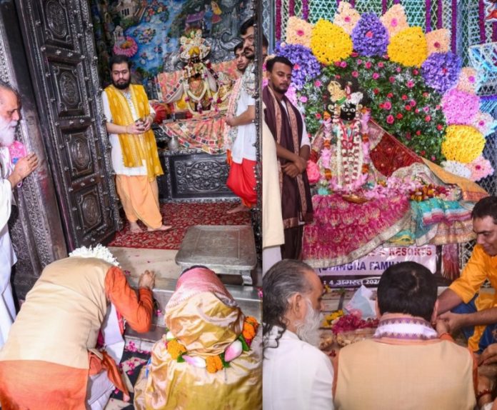 हरियाणा के सीएम सैनी ने वृन्दावन धाम स्थित श्री बांके बिहारी जी लाल एवं श्री राधावल्लभ लाल जी महाराज के पावन मंदिरों में दर्शन किए
