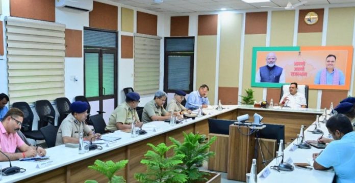 राजस्थान : सीएम भजनलाल शर्मा ने आगामी त्योहारी सीजन को देखते हुए सुरक्षा व्यवस्था को लेकर समीक्षा बैठक की