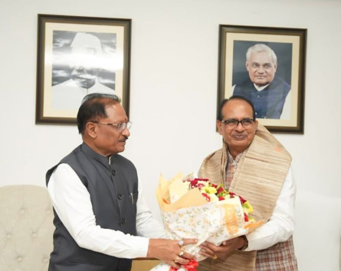नई दिल्ली : केंद्रीय मंत्री शिवराज सिंह चौहान से छत्तीसगढ़ के सीएम विष्णुदेव साय ने मुलाकात की
