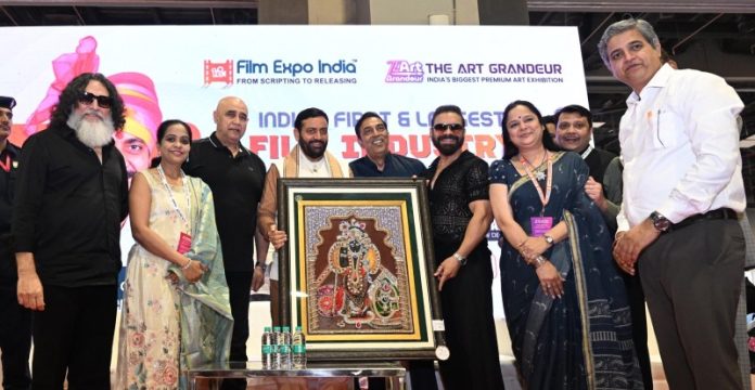 नई दिल्ली : हरियाणा के सीएम सैनी भारत मंडपम में आयोजित ‘फिल्म एक्सपो इंडिया’ कार्यक्रम में हुए शामिल