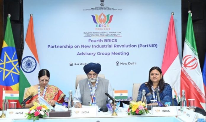 नई दिल्ली : डीपीआईआईटी ने ब्रिक्स पार्टनरशिप ऑन न्यू इंडस्ट्रियल रेवोल्यूशन की चौथी एजी बैठक की मेजबानी की
