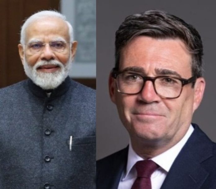 यूके के पीएम एंडी बर्नहम ने पीएम मोदी से टेलीफोन पर बात की