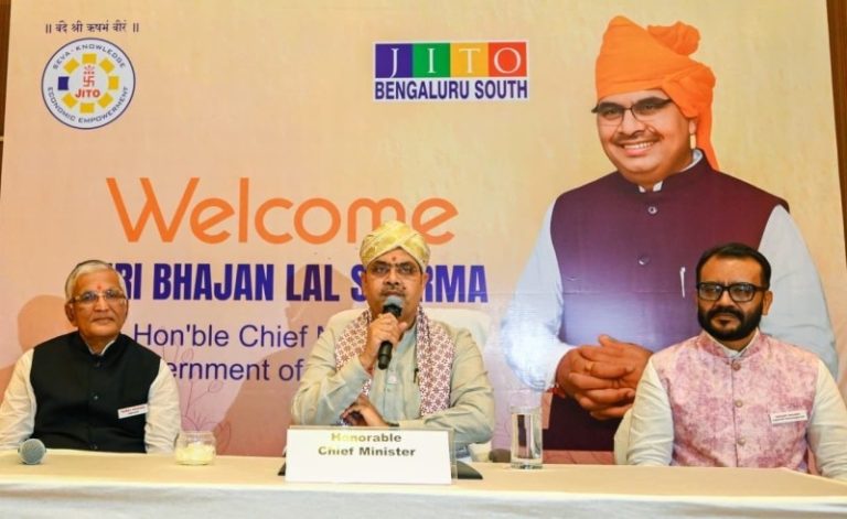 बेंगलुरु : राजस्थान के सीएम भजनलाल शर्मा ने राजस्थान फाउंडेशन के चैप्टर अध्यक्षों के साथ प्रदेश में निवेश संभावनाओं को लेकर बैठक की