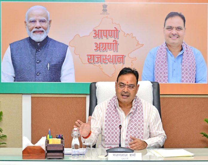 राजस्थान : सीएम भजनलाल शर्मा ने वर्चुअल माध्यम से राजस्थान फाउंडेशन के विभिन्न चैप्टर्स के प्रतिनिधियों के साथ बैठक की राजस्थान : सीएम भजनलाल शर्मा ने वर्चुअल माध्यम से राजस्थान फाउंडेशन के विभिन्न चैप्टर्स के प्रतिनिधियों के साथ बैठक की