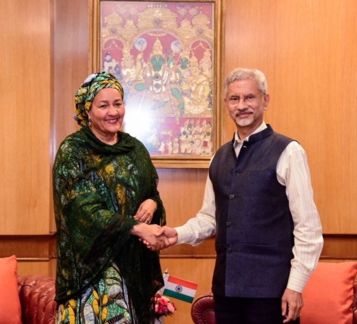 नई दिल्ली : विदेश मंत्री डॉ. एस जयशंकर ने यूएन की डिप्टी सेक्रेटरी जनरल से की मुलाकात