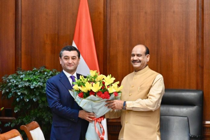 लोकसभा अध्यक्ष ओम बिरला ने उज्बेकिस्तान के विदेश मंत्री सैदोव बख्तियार ओडिलोविच ने मुलाकात की