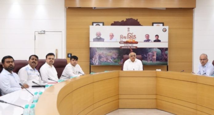 गुजरात : सीएम भूपेंद्र पटेल वीडियो कॉन्फ्रेंसिंग के माध्यम से पोरबंदर में आयोजित 'विश्व शेर दिवस' के समारोह में हुए शामिल गुजरात : सीएम भूपेंद्र पटेल वीडियो कॉन्फ्रेंसिंग के माध्यम से पोरबंदर में आयोजित 'विश्व शेर दिवस' के समारोह में हुए शामिल