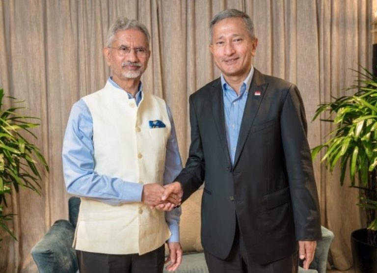विदेश मंत्री डॉ. एस जयशंकर ने सिंगापुर के विदेश मंत्री विवियन बालाकृष्णन से की मुलाकात