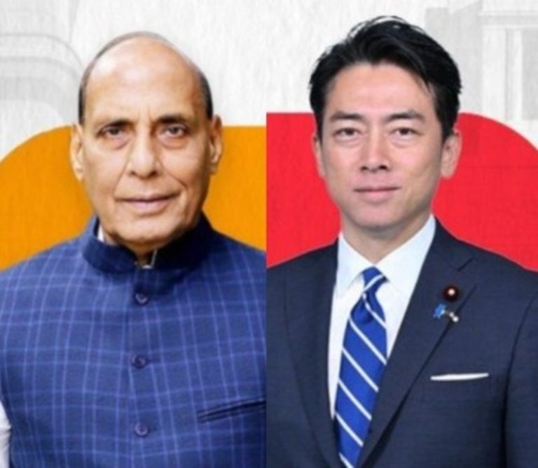 रक्षा मंत्री राजनाथ सिंह कल नई दिल्ली में जापान के रक्षा मंत्री शिंजिरो कोइज़ुमी के साथ द्विपक्षीय बैठक करेंगे