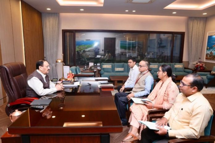 केंद्रीय मंत्री जेपी नड्डा ने चल रहे खरीफ और आने वाले रबी सीजन के लिए खाद विभाग की तैयारियों की समीक्षा की केंद्रीय मंत्री जेपी नड्डा ने चल रहे खरीफ और आने वाले रबी सीजन के लिए खाद विभाग की तैयारियों की समीक्षा की
