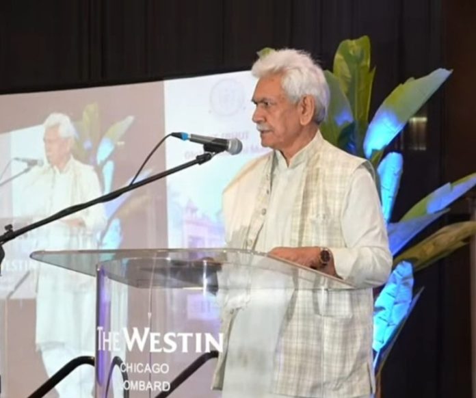जम्मू-कश्मीर के उपराज्यपाल मनोज सिन्हा ने शिकागो में आईआईटी (बीएचयू) ग्लोबल एलुमनाई मीट को किया संबोधित