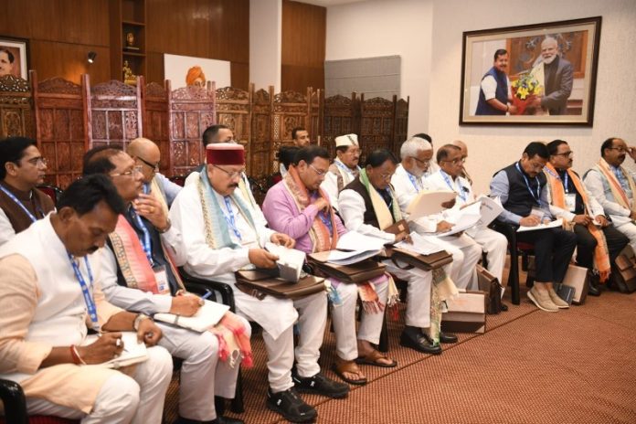 नई दिल्ली : छत्तीसगढ़ के सीएम विष्णुदेव साय ‘भारतीय जनता पार्टी की जल मंथन कार्यशाला’ में हुए शामिल