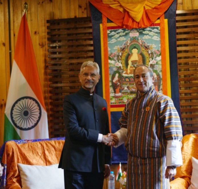 विदेश मंत्री डॉ. एस जयशंकर ने भूटान के विदेश मंत्री ल्योनपो डी. एन. ढुंग्येल से मुलाकात की