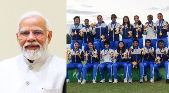 पीएम मोदी ने एशियन गेम्स 2026 में गोल्ड मेडल जीतने पर भारतीय महिला क्रिकेट टीम को बधाई दी