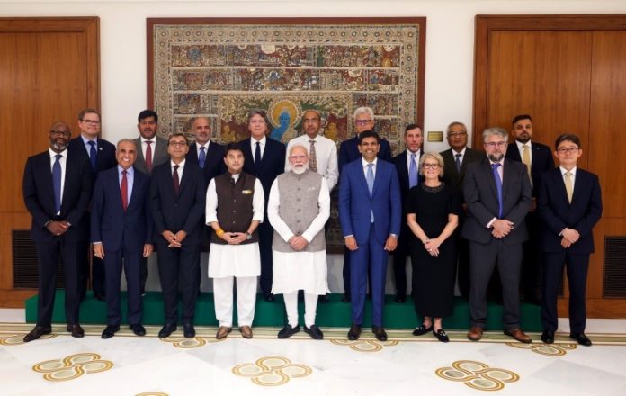 पीएम मोदी ने ग्लोबल सिस्टम फॉर मोबाइल कम्युनिकेशंस एसोसिएशन के बोर्ड सदस्यों के साथ बातचीत की