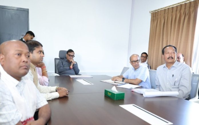 असम : सीएम डॉ. हिमंत बिस्वा सरमा ने डिब्रूगढ़ में बन रहे दूसरे असम विधानसभा परिसर के काम की समीक्षा की