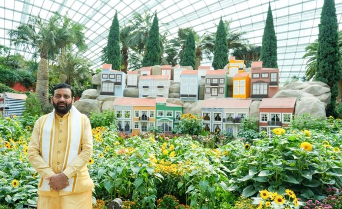 हरियाणा के मुख्यमंत्री नायब सिंह सैनी ने सिंगापुर में Gardens by the Bay का दौरा किया