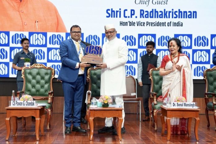नई दिल्ली : उपराष्ट्रपति सीपी राधाकृष्णन ने भारत मंडपम में आईसीएसआई के 58वें स्थापना दिवस समारोह में हिस्सा लिया