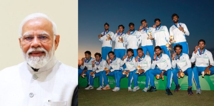 पीएम मोदी ने एशियन गेम्स 2026 में गोल्ड मेडल जीतने पर भारतीय पुरुष क्रिकेट टीम को बधाई दी