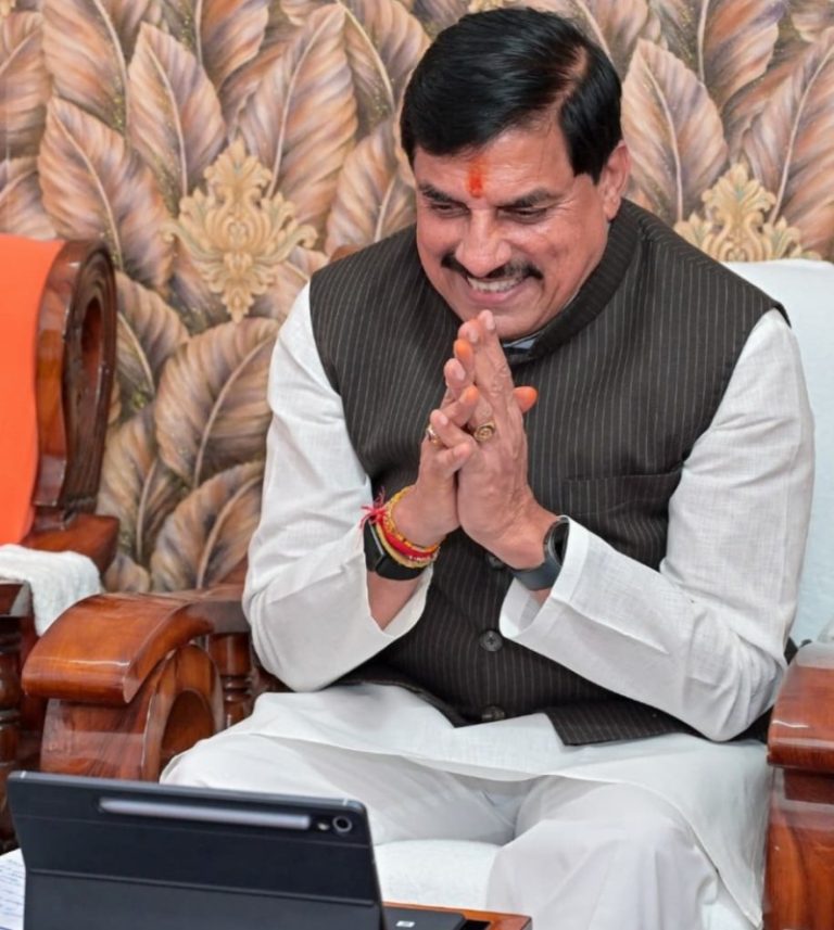 एमपी के सीएम यादव ने बिहार के बोधगया से वीडियो कॉन्फ्रेंसिंग के माध्यम से शाजापुर जिले में आयोजित ‘बलराम कृषि महोत्सव’ में सहभागिता की
