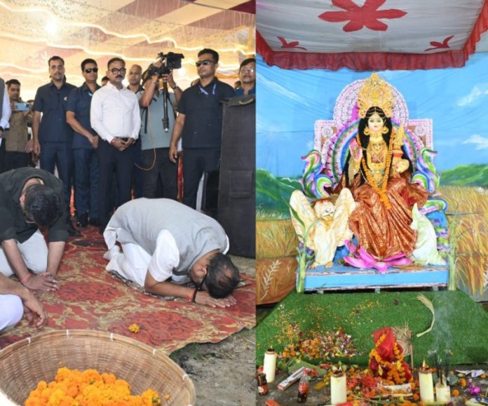 असम : सीएम डॉ. हिमंत बिस्वा सरमा ने 75वें मजीरगांव आंचलिक सार्वजनिक श्री श्री लक्ष्मी पूजा समारोह में भाग लिया